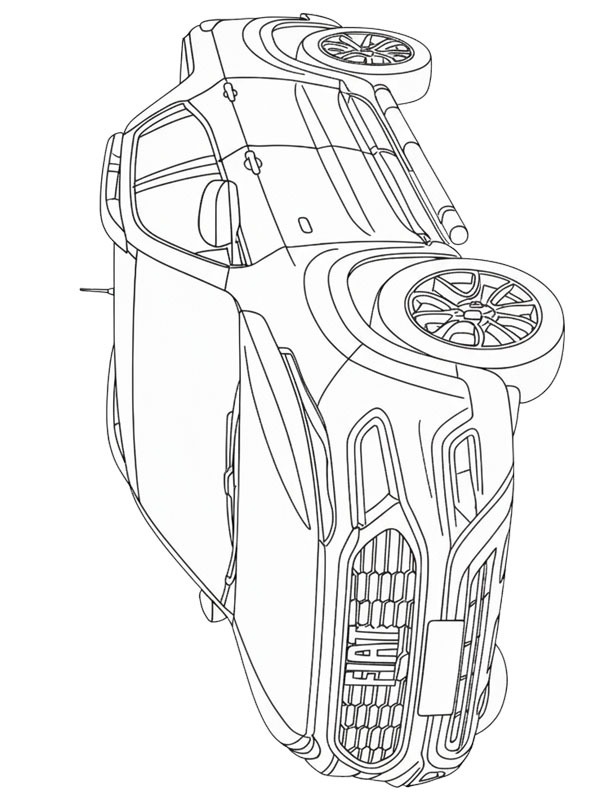 Dibujo de Fiat Toro para Colorear Dibujo de Fiat Toro para Colorear