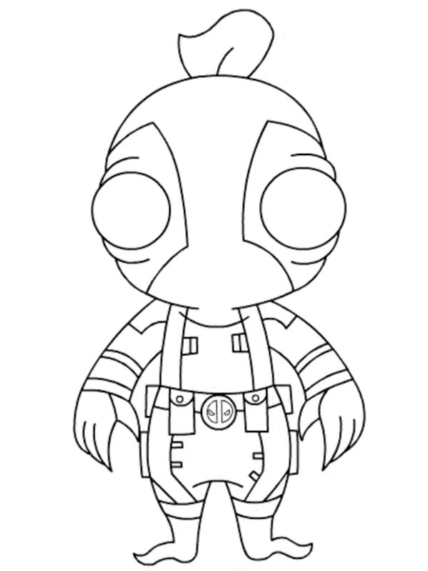 Dibujo de Piscina de peces Fortnite para Colorear Dibujo de Piscina de peces Fortnite para Colorear