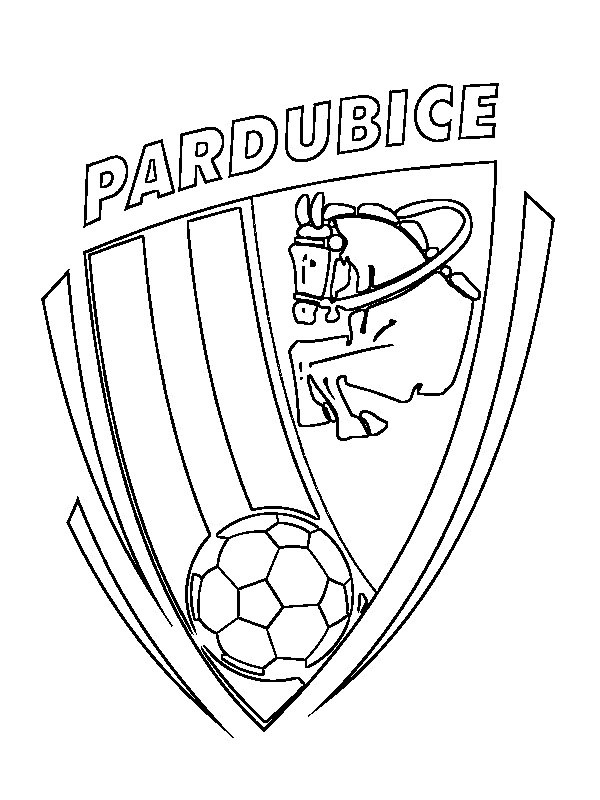 Dibujo de FK Pardubice para Colorear Dibujo de FK Pardubice para Colorear
