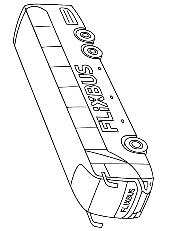 Dibujo de Flixbus para Colorear Dibujo de Flixbus para Colorear