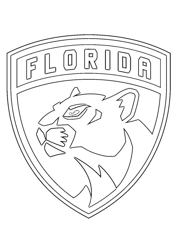 Dibujo de Panteras de Florida para Colorear