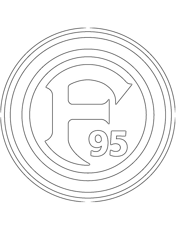 Dibujo de Fortuna Düsseldorf para Colorear Dibujo de Fortuna Düsseldorf para Colorear
