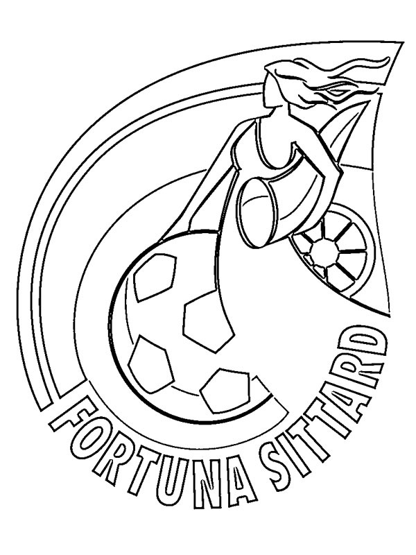 Dibujo de Fortuna Sittard para Colorear Dibujo de Fortuna Sittard para Colorear