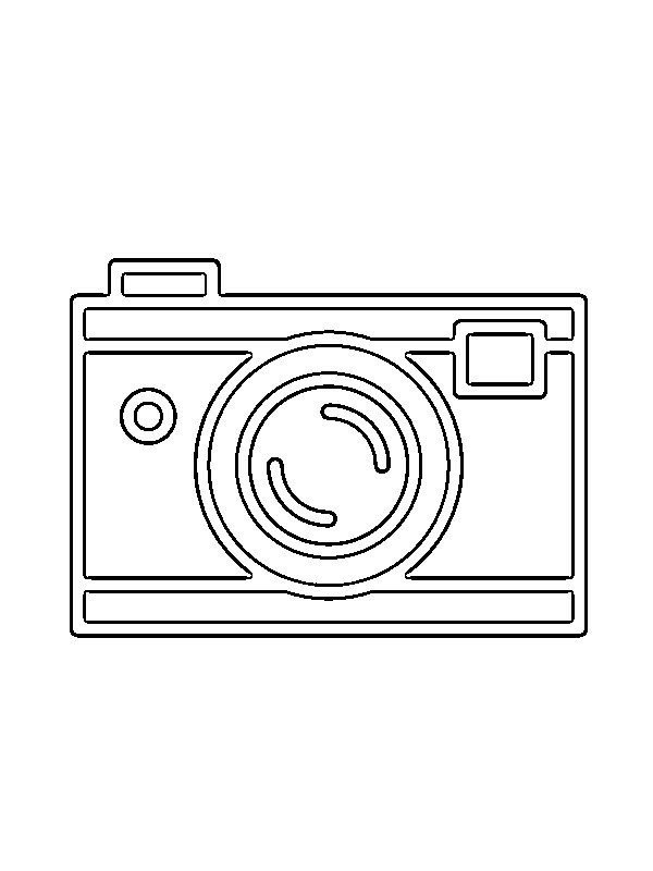 Dibujo de Camara para Colorear Dibujo de Camara para Colorear