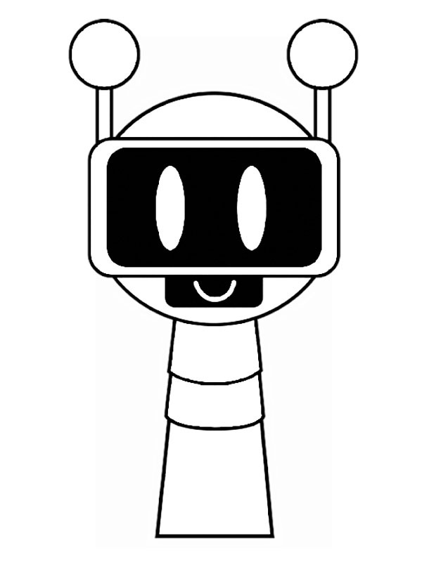 Dibujo de Fun Bot para Colorear Dibujo de Fun Bot para Colorear