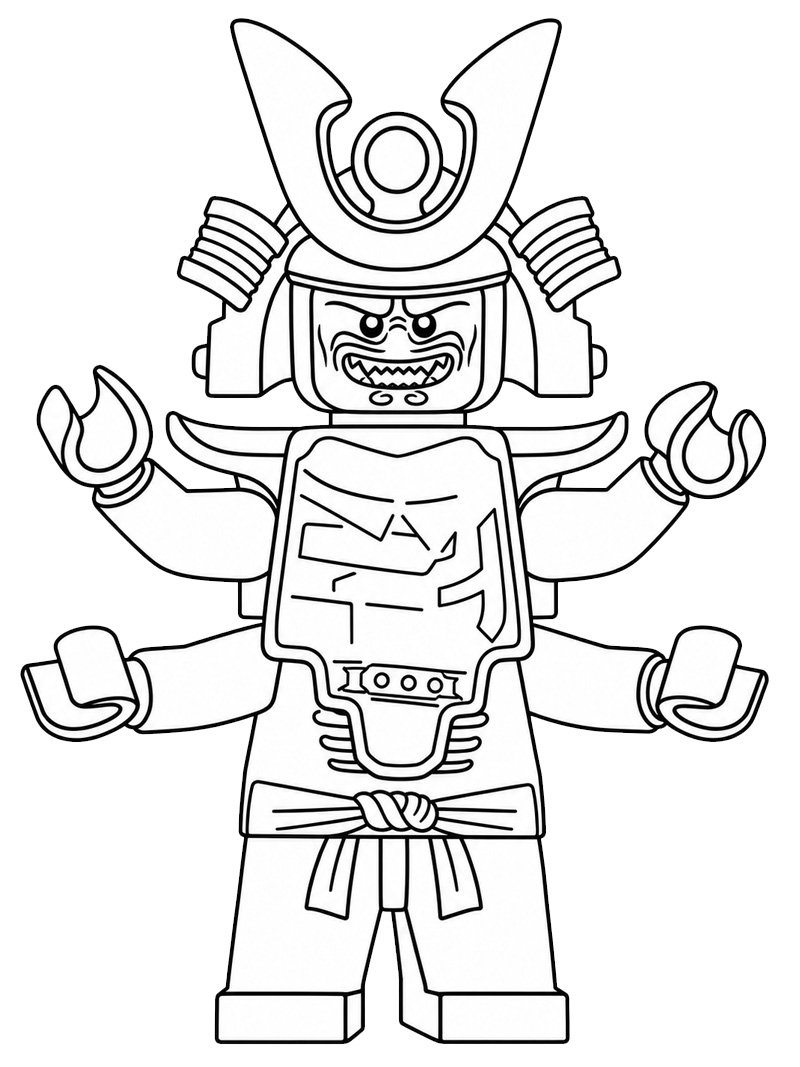 Dibujo de Garmadon (Ninjago) para Colorear Dibujo de Garmadon (Ninjago) para Colorear