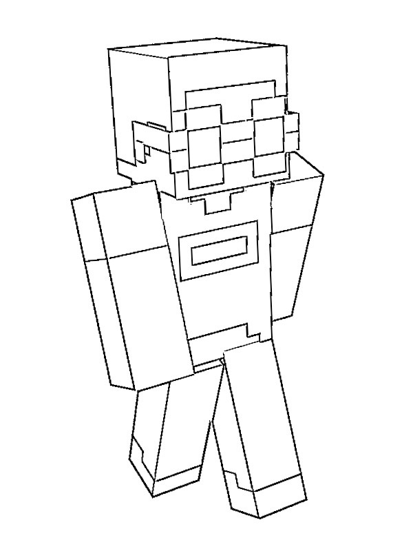 Dibujo de GeorgeNotFound (Minecraft) para Colorear Dibujo de GeorgeNotFound (Minecraft) para Colorear