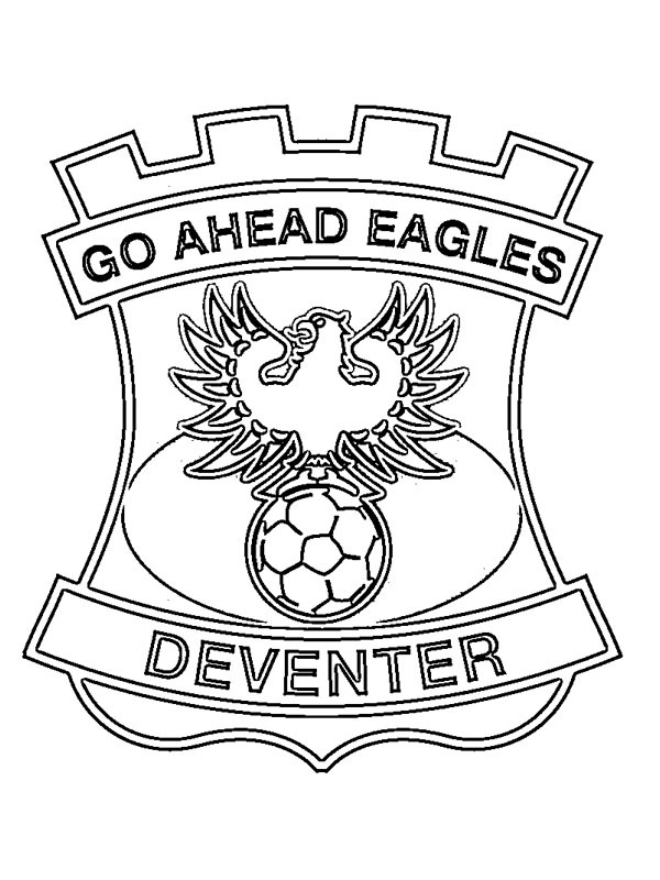 Dibujo de Go Ahead Eagles para Colorear Dibujo de Go Ahead Eagles para Colorear