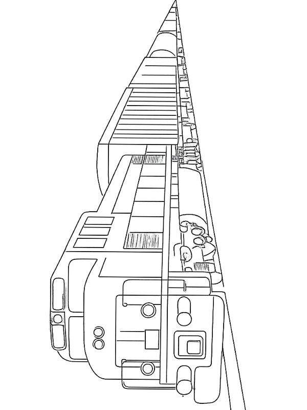 Dibujo de Tren de carga para Colorear Dibujo de Tren de carga para Colorear