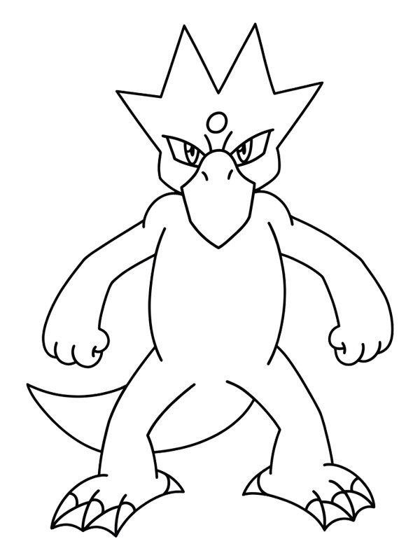 Dibujo de Golduck (Pok&eacute;mon) para Colorear
