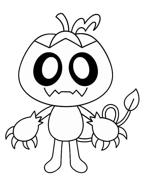 Dibujo de Gourdy (Dandy's World) para Colorear Dibujo de Gourdy (Dandy's World) para Colorear