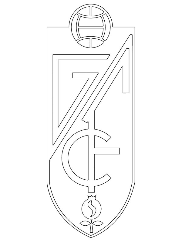 Dibujo de Granada Club de Fútbol para Colorear Dibujo de Granada Club de Fútbol para Colorear