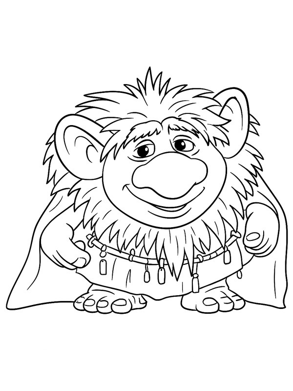 Dibujo de Gran Pabbie (Frozen) para Colorear Dibujo de Gran Pabbie (Frozen) para Colorear