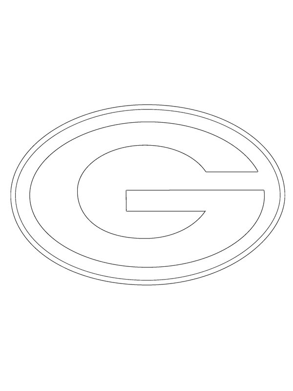 Dibujo de Green Bay Packers para Colorear Dibujo de Green Bay Packers para Colorear