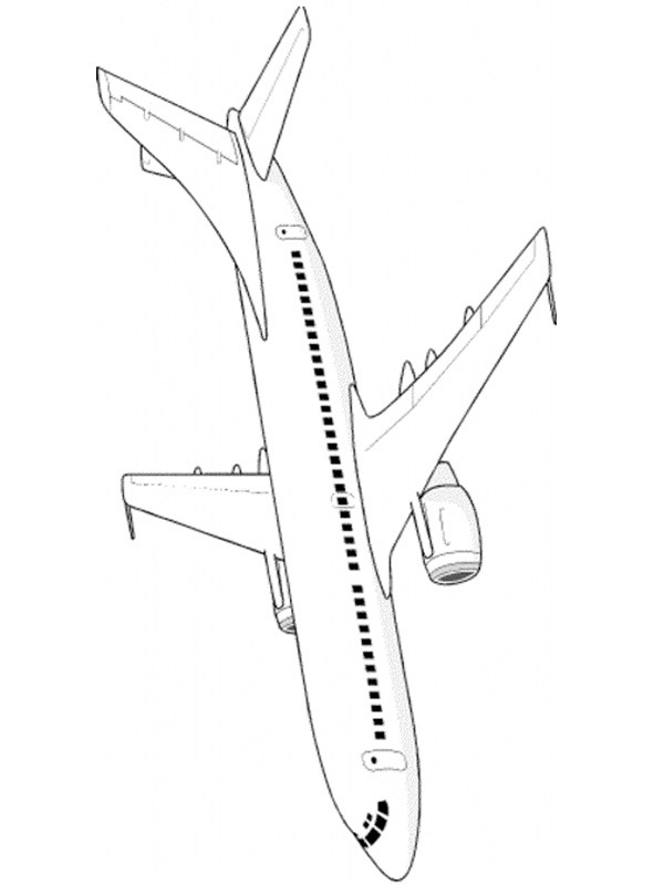Dibujo de Aviones grandes para Colorear Dibujo de Aviones grandes para Colorear