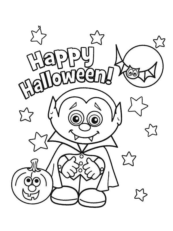 Dibujo de Happy halloween para Colorear