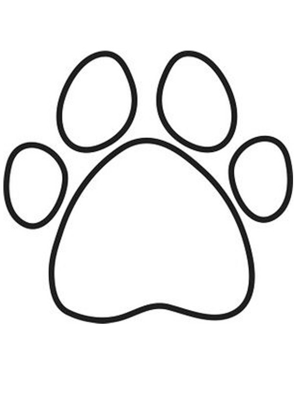 Dibujo de Pata de perro para Colorear