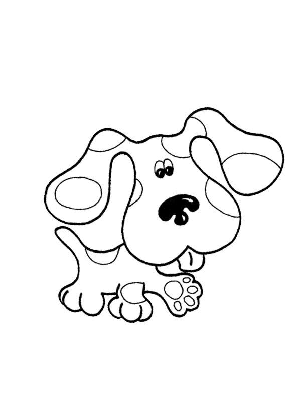 Dibujo de Perrito Azul para Colorear Dibujo de Perrito Azul para Colorear