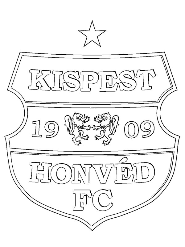 Dibujo de Budapest Honvéd Football Club para Colorear