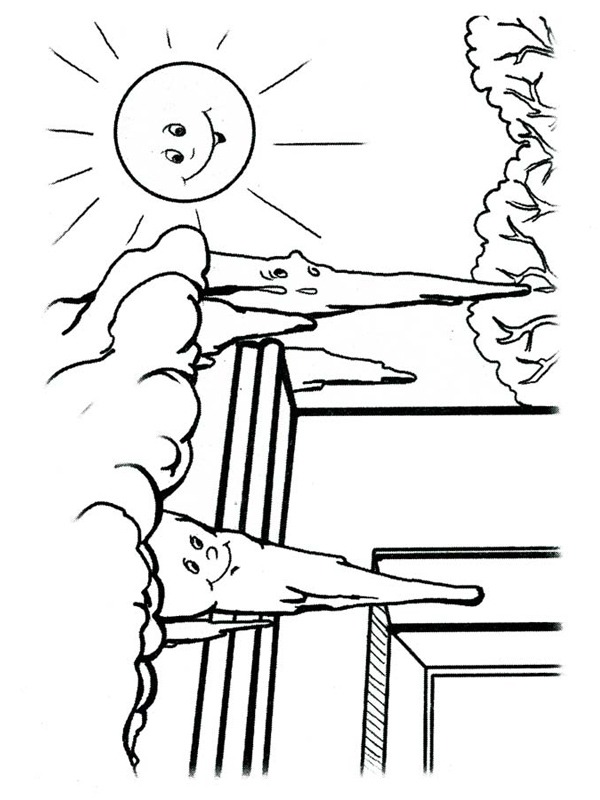 Dibujo de Carámbanos descongelados en el techo para Colorear Dibujo de Carámbanos descongelados en el techo para Colorear