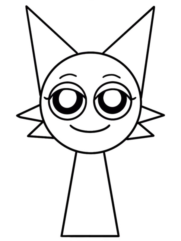 Dibujo de Incredibox sprunki Wenda para Colorear Dibujo de Incredibox sprunki Wenda para Colorear