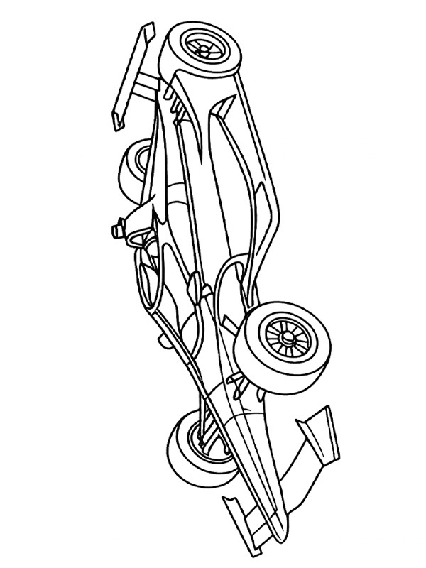 Dibujo de IndyCar para Colorear Dibujo de IndyCar para Colorear