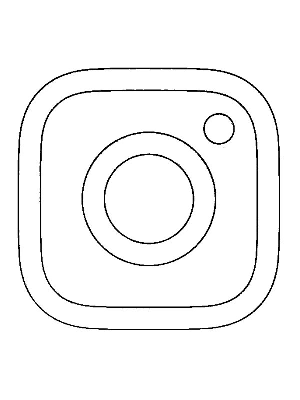 Dibujo de Logo de Instagram para Colorear Dibujo de Logo de Instagram para Colorear