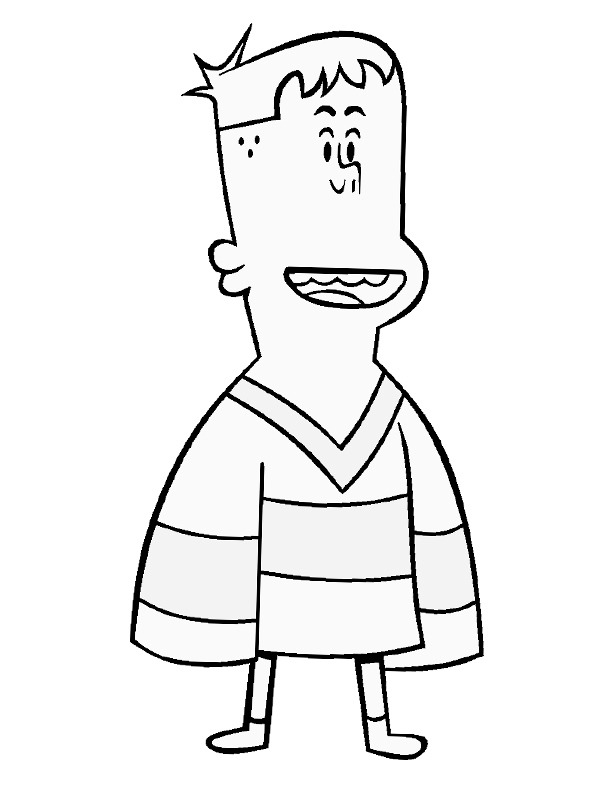 Dibujo de J.P. Mercer para Colorear Dibujo de J.P. Mercer para Colorear