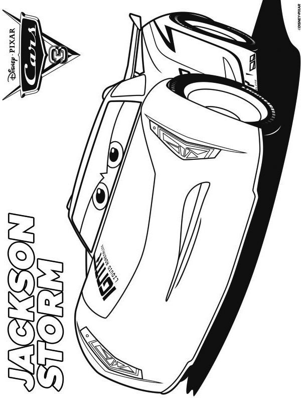 Dibujo de Jackson Storm (Cars 3) para Colorear