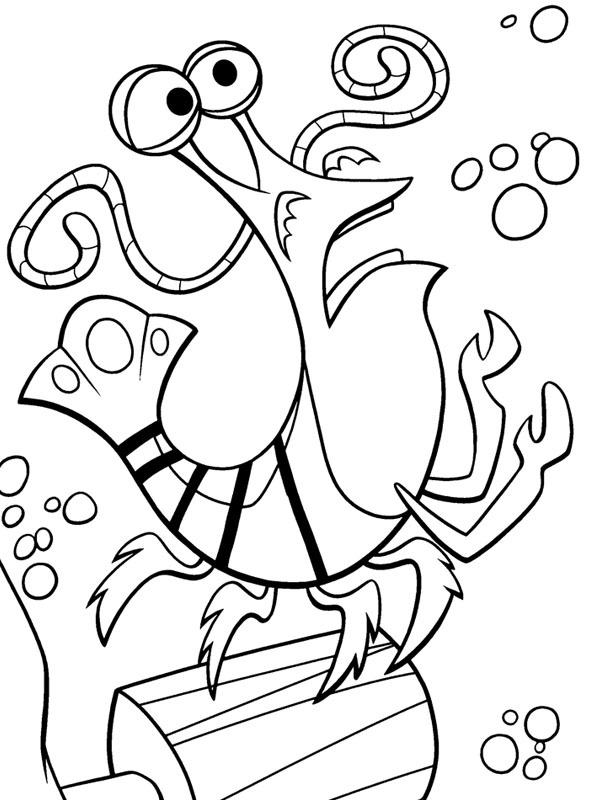 Dibujo de Jacques, el camarón para Colorear Dibujo de Jacques, el camarón para Colorear