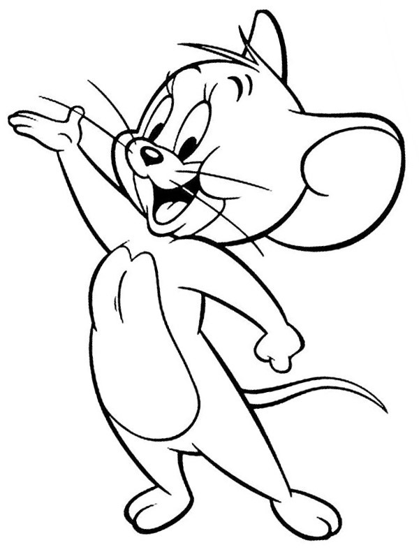 Dibujo de Jerry para Colorear Dibujo de Jerry para Colorear