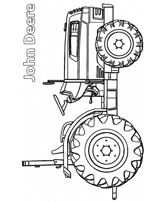 Dibujo de John Deere Tractor para Colorear