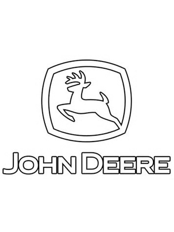 Dibujo de Logo de John Deere para Colorear
