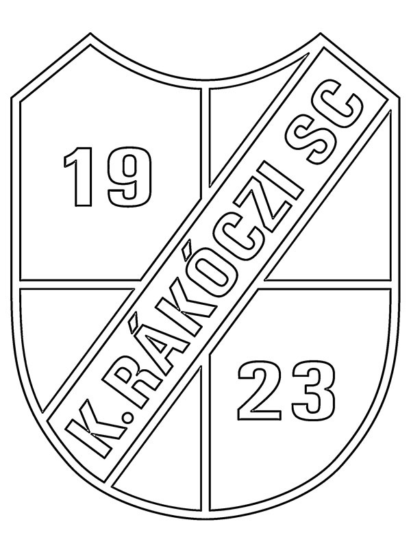 Dibujo de Kaposvári Rákóczi FC para Colorear Dibujo de Kaposvári Rákóczi FC para Colorear
