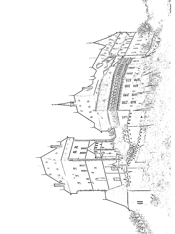 Dibujo de Castillo de Karlštejn para Colorear Dibujo de Castillo de Karlštejn para Colorear