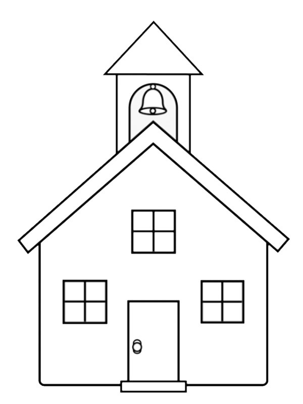 Dibujo de iglesia para Colorear
