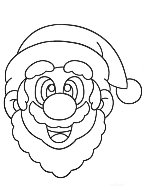 Dibujo de Mario navideño para Colorear Dibujo de Mario navideño para Colorear