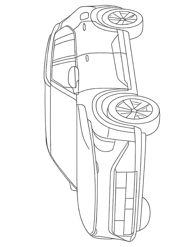 Dibujo de Kia EV3 para Colorear Dibujo de Kia EV3 para Colorear
