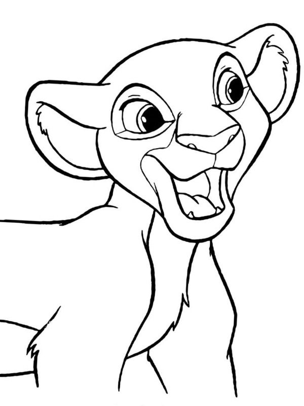 Dibujo de Kiara para Colorear Dibujo de Kiara para Colorear