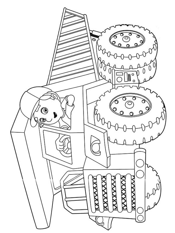 Dibujo de Camión volquete para Colorear Dibujo de Camión volquete para Colorear