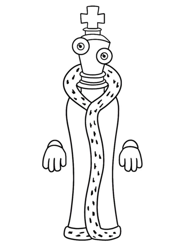 Dibujo de Kinger El asombroso circo digital para Colorear Dibujo de Kinger El asombroso circo digital para Colorear