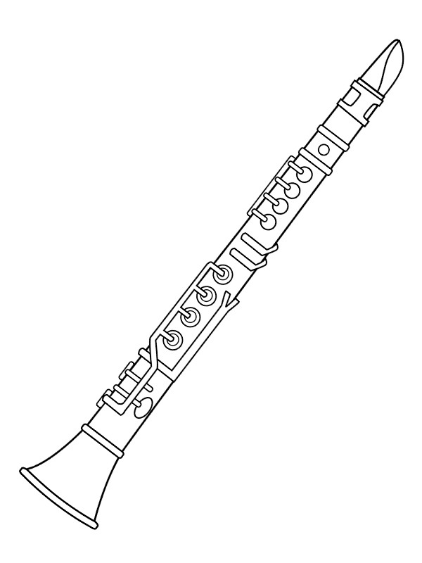 Dibujos Para Colorear Clarinete Dibujosparaimprimir Es