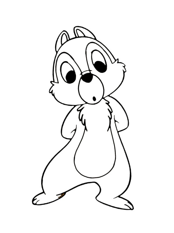 Dibujo de Chip para Colorear Dibujo de Chip para Colorear