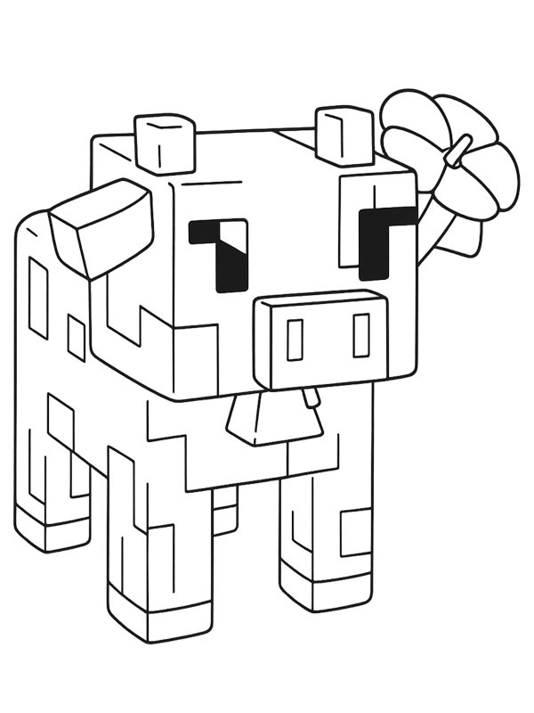 Dibujo de Vaca Grow A Garden para Colorear Dibujo de Vaca Grow A Garden para Colorear