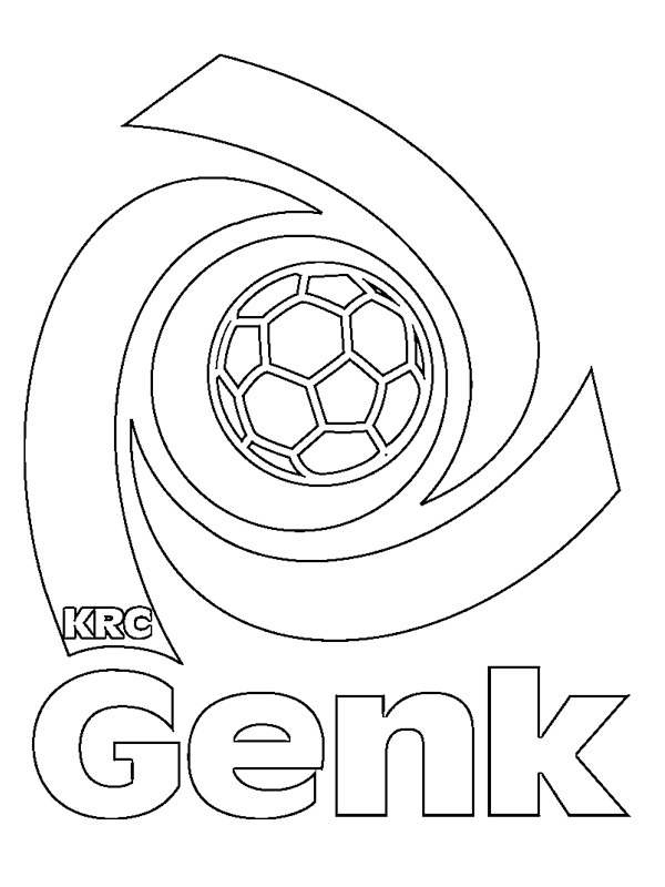 Dibujo de KRC Genk para Colorear Dibujo de KRC Genk para Colorear