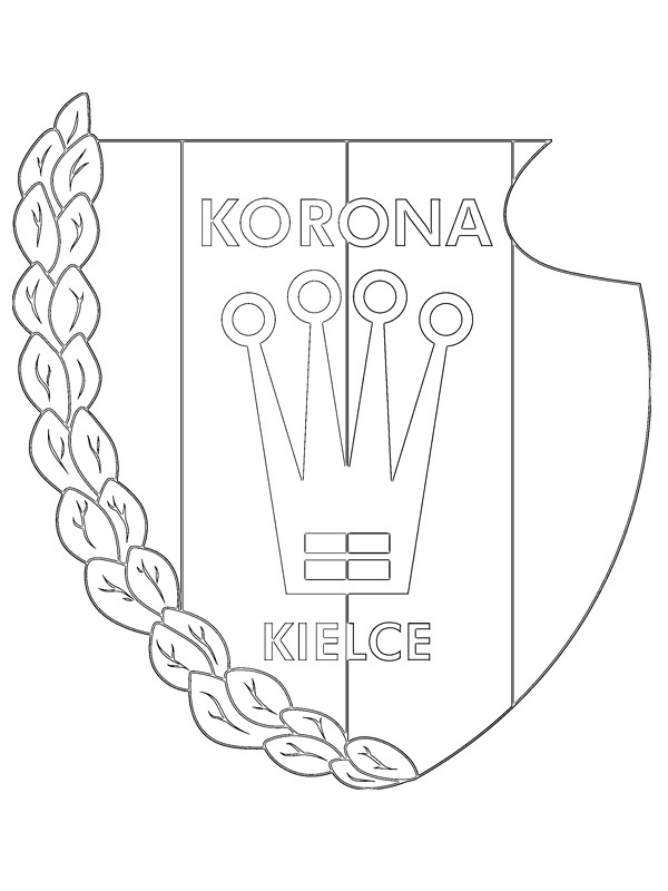 Dibujo de Korona Kielce para Colorear Dibujo de Korona Kielce para Colorear
