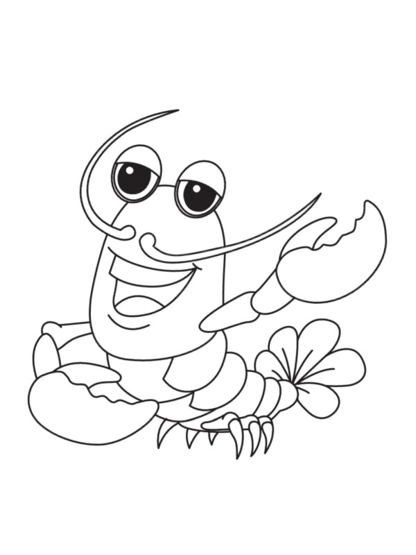 Dibujo de cangrejo para Colorear Dibujo de cangrejo para Colorear