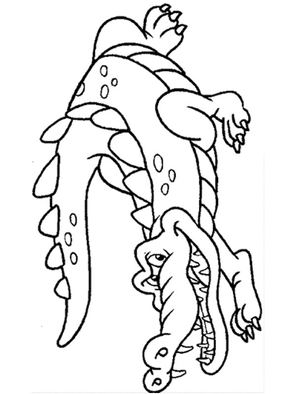 Dibujo de Cocodrilo para Colorear Dibujo de Cocodrilo para Colorear