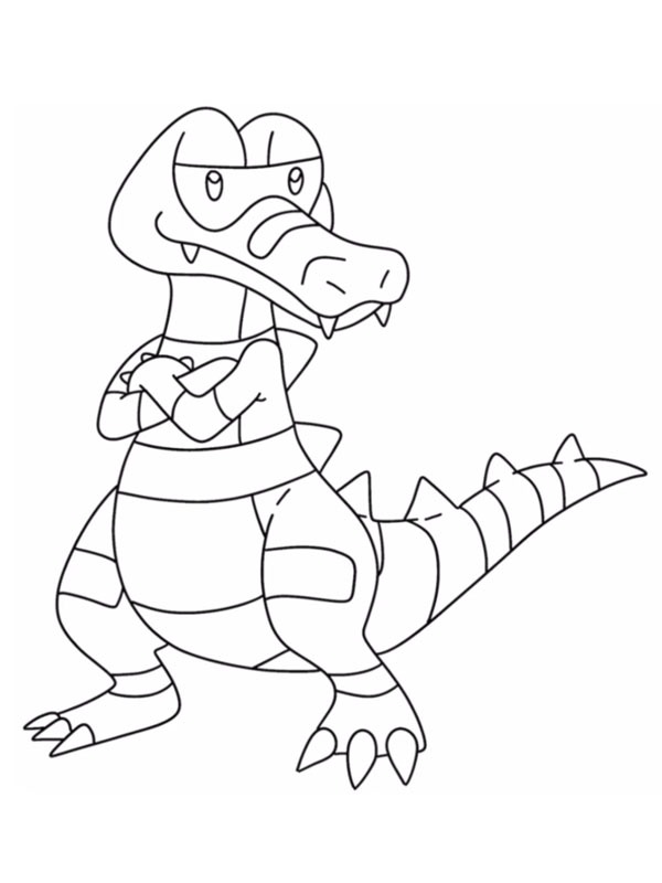 Dibujo de Krokorok (Pokémon) para Colorear Dibujo de Krokorok (Pokémon) para Colorear