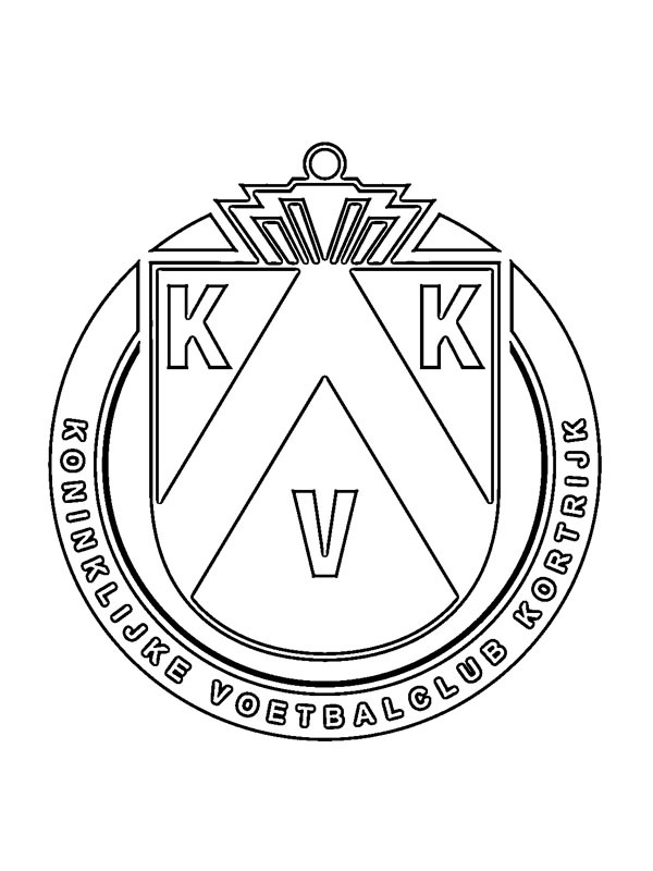 Dibujo de KV Kortrijk para Colorear Dibujo de KV Kortrijk para Colorear